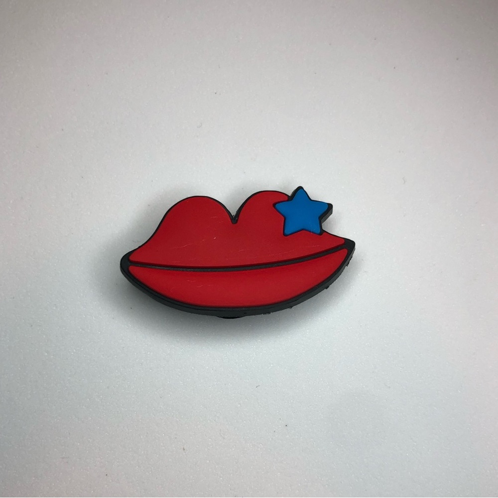5/$10 Red Lips Crocs Charm/Jibbitz